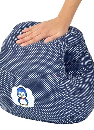 NURSING PILLOW MINI TM PAPAELLA 30X28X30 CM STARS DARK BLUE3 photo
