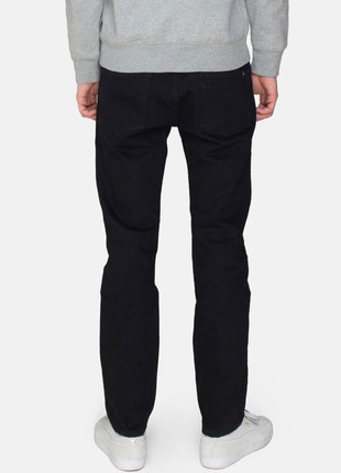 Men's Slim Fit Black Jeans2 photo
