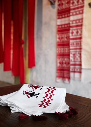 Traditional Ukrainian style napkins with embroidery. Christmas Collection GNIZDO & KONONENKO ID4 photo