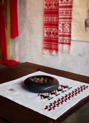 Traditional Ukrainian style napkins with embroidery. Christmas Collection GNIZDO & KONONENKO ID5 photo