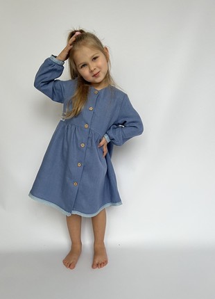 Linen dress LEVA’DA for girls2 photo