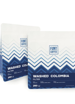 Roasted coffee beans TM Funt Coffee Colombia Coocentral 2*250g