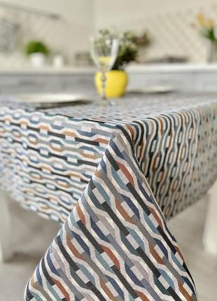 Tapestry tablecloth limaso 137 x 137 cm. tablecloth on the kitchen table2 photo