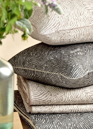 BEDSPREAD WITH PILLOWCASE EMPRESS TM IDEIA 240X260 CM + 2 PILLOWCASE 50X70 CM V-018 GRAY8 photo