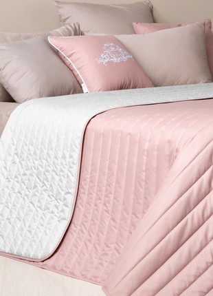 BEDSPREAD STYLE LUXURY TM IDEIA 240X260 CM POWDER/WHITE2 photo