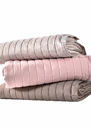 BEDSPREAD STYLE LUXURY TM IDEIA 240X260 CM MINT/WHITE8 photo