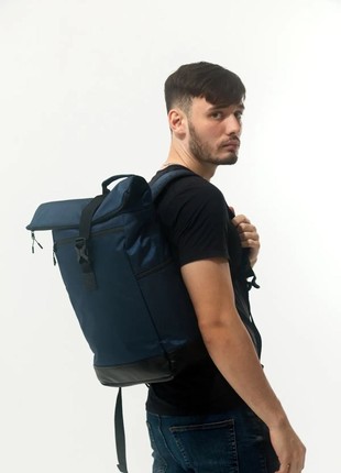 Backpack for men city large, rolltop with a compartment for a laptop up to 15.6", Bounce ar. B45-TW