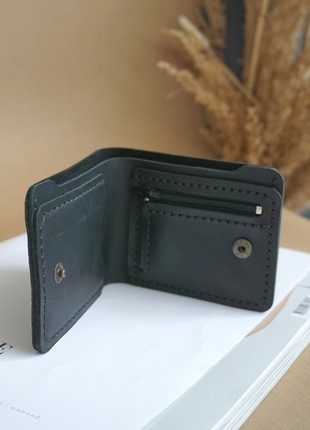 Minimalistic genuine leather wallet "ZAMSHIO"!