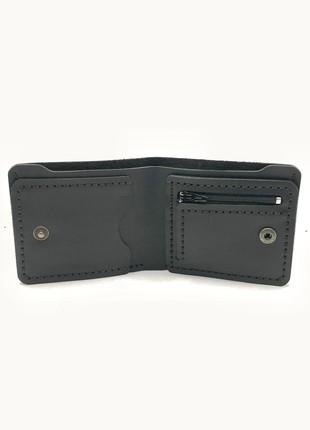 Minimalistic genuine leather wallet "ZAMSHIO"!4 photo
