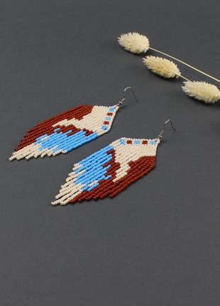 Abstract earrings  statement accessories for bridesmaids