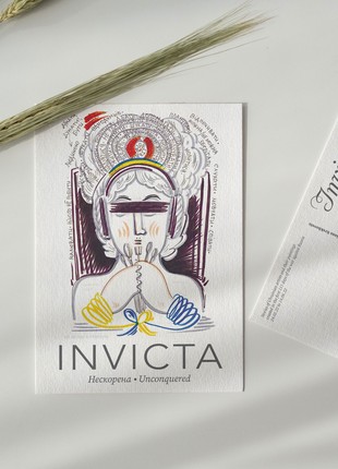 The set of greeting cards. INVICTA  (lat.) Unconquered.4 photo