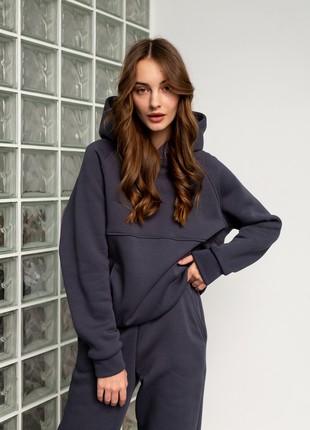 Warm women's graphite suit4 photo