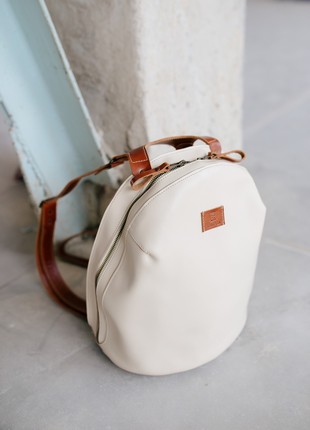 Handmade Designer Leather Backpack4 photo