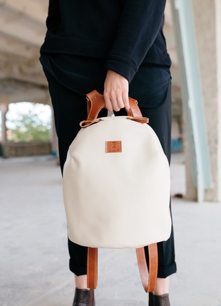 Handmade Designer Leather Backpack7 photo