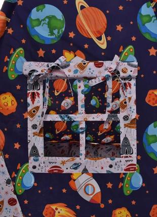 Wigwam children's "space", full set, 110x110x180cm, blue-orange, suspension month as a gift7 photo