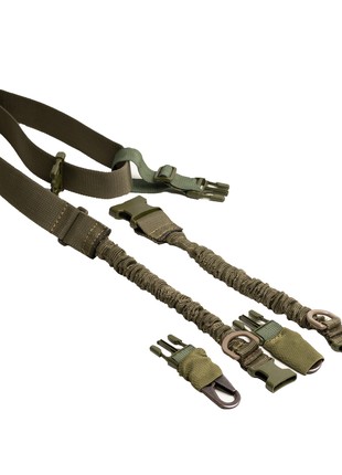 tactical khaki 2 point sling, nylon strap for gun7 photo