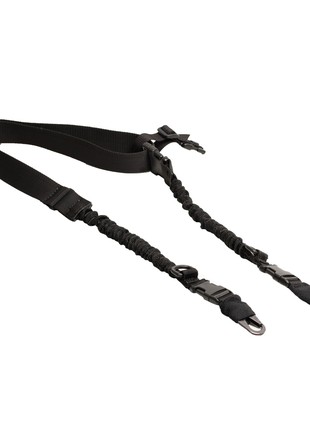 black nylon 2 point sling with adjustable buckle1 photo