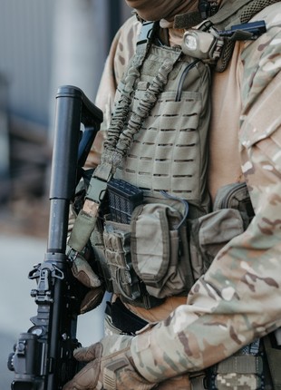 1 point sling with elastic multicam straps6 photo