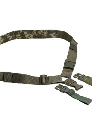 1 point sling with multicam shoulder, nylon khaki strap for weapon