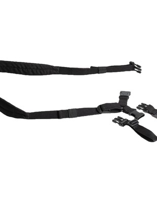 1 point black sling with shoulder, 25 mm strap2 photo