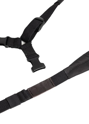 1 point black sling with shoulder, 25 mm strap4 photo