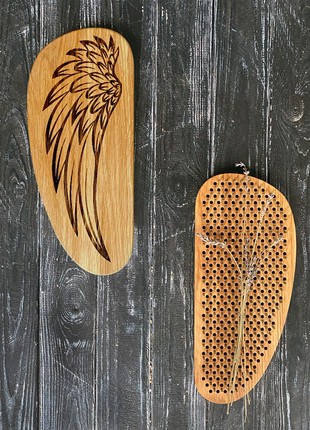 Oh! SADHU Board for Yoga from Natural Oak, Angels Wings1 photo