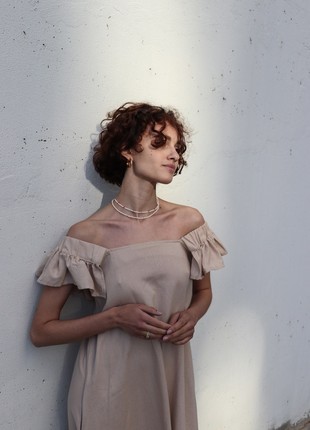 Dress "WAVE mini" sand3 photo