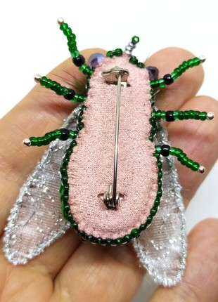 Handmade brooch "the fly"5 photo