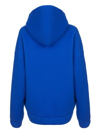 Blue  hoodie with embroidered2 photo