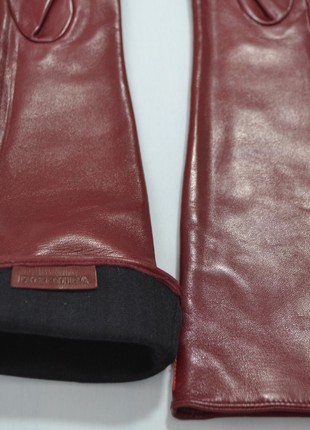 Long leather gloves4 photo