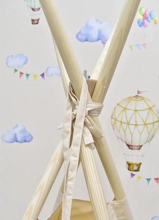 Wigwam baby "balloons", full kit, 110x110x180cm, beige, suspension month as a gift9 photo