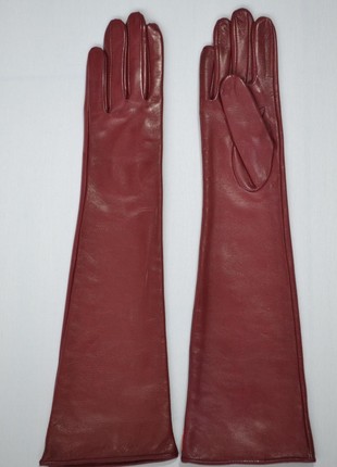 Long leather gloves8 photo
