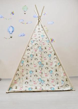 Wigwam baby "balloons", full kit, 110x110x180cm, beige, suspension month as a gift5 photo