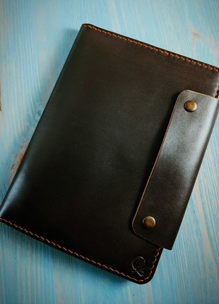 Leather business portfolio. A5 business organizer. Handmade.3 photo