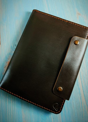 Leather business portfolio. A5 business organizer. Handmade.5 photo