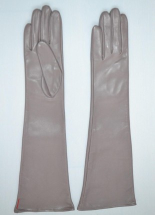 Long leather gloves4 photo