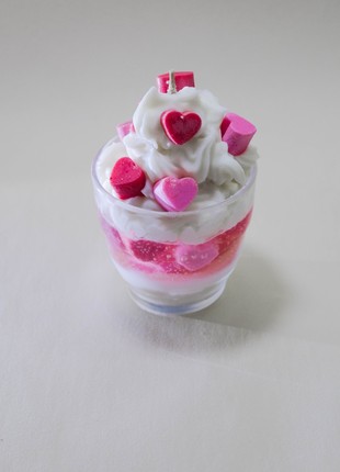Candle in a glass "Favorite dessert" gel, soy wax1 photo