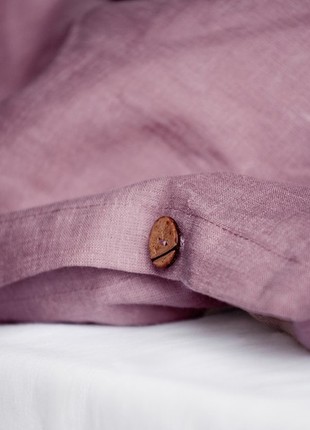 Linen bedding set ORCHID king size2 photo