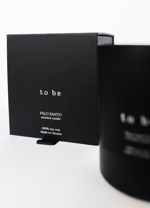 Scented candle "to be", 100% soy wax,  PALO SANTO4 photo