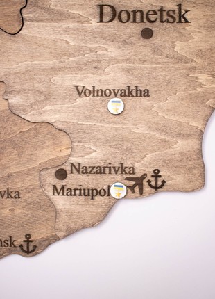Wooden Map of Ukraine M size5 photo