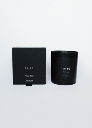 Scented candle "to be", 100% soy wax,  SWEET WOOD