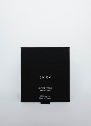 Scented candle "to be", 100% soy wax,  SWEET WOOD2 photo