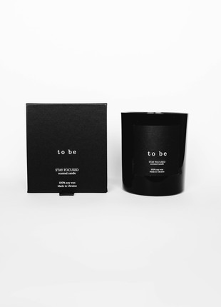 Scented candle "to be", 100% soy wax,  STAY FOCUSED