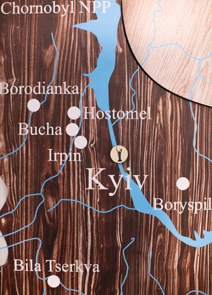 Wooden Map of Ukraine M size4 photo