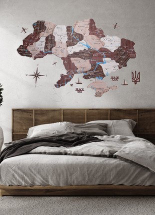 Wooden Map of Ukraine M size3 photo