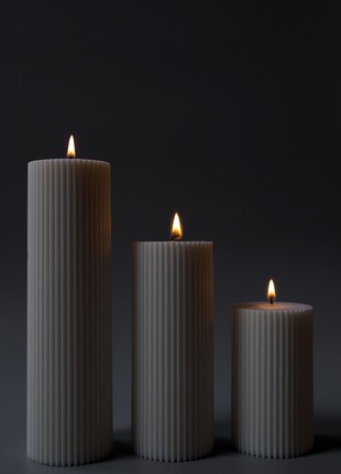 A set of sculptural candles Olympus "Olympus" (3 pcs in a pack), 12months.candle