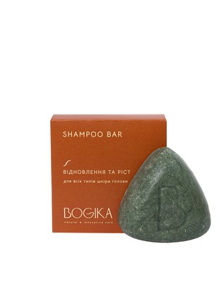 SHAMPOO BAR, 50g,  "recovery and growth" with spirulina