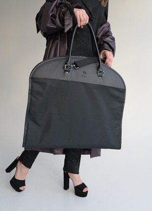 Premium Quality Leather Travel Garment Cover for Clothing  Black Chocolate Parasol’ka. Bag for travel. Garment bag.1 photo