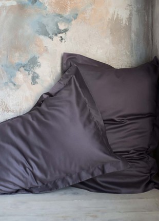 Satin pillowcases with sides FOGGY PLUM 50X70 (20"x28") 2pcs3 photo