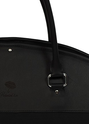 Premium Quality Leather Travel Garment Cover for Clothing  Black Chocolate Parasol’ka. Bag for travel. Garment bag.4 photo